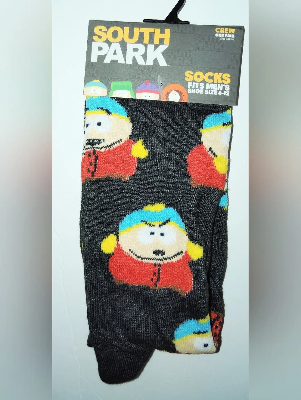 6 Unisex Southpark Crew Socks Cartman Stan Kyle Towelie Butters NWT